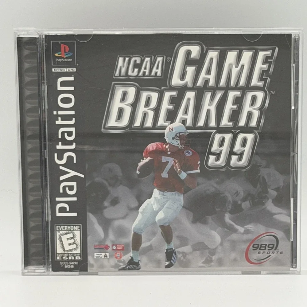 NCAA GameBreaker 99 Sony PlayStation 1 PS1 1998 Complete CIB Football 989 Sports